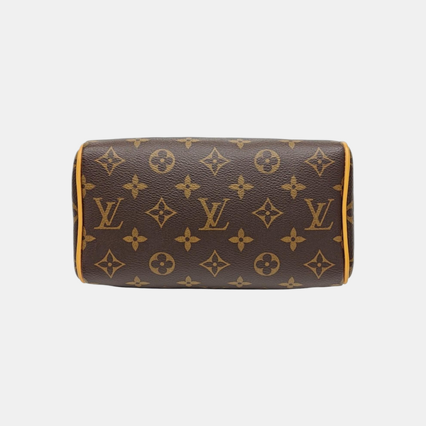 SPEEDY 20 Monogram Coated Canvas Brown