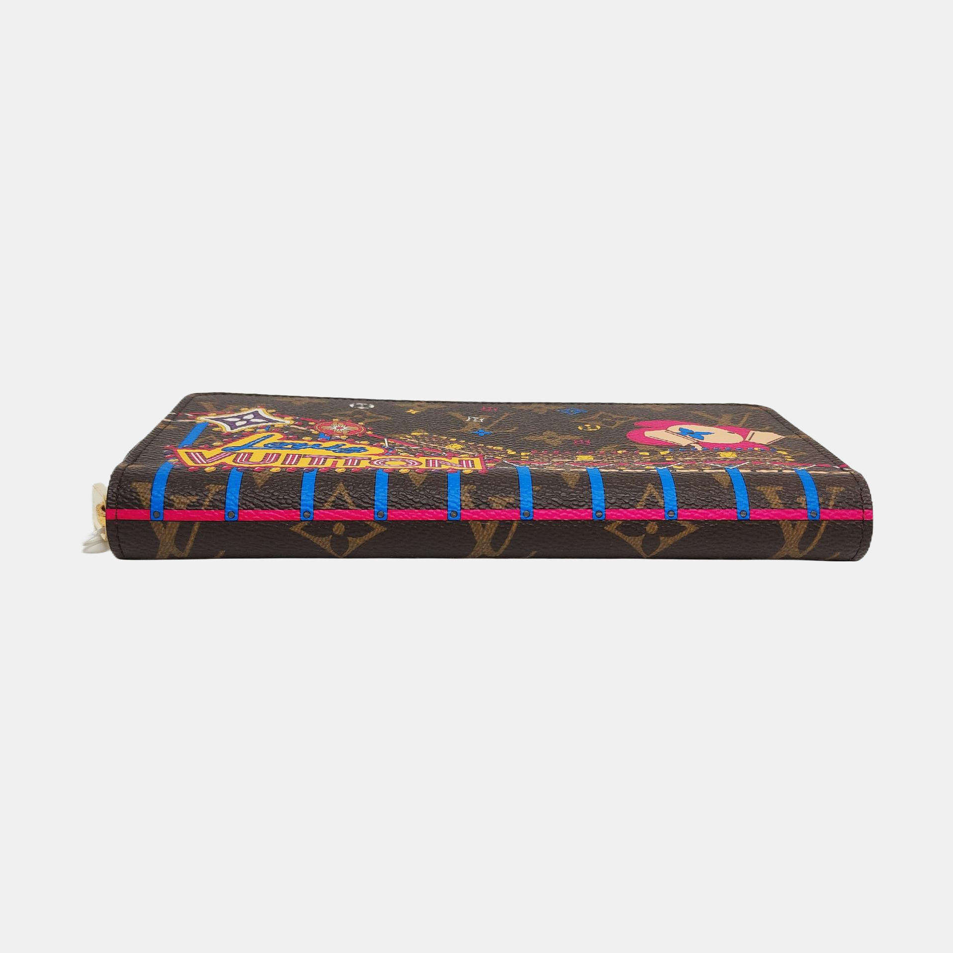 ZIPPY Monogram Coated Canvas Brown Wallet