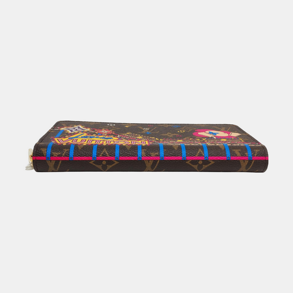 ZIPPY Monogram Coated Canvas Brown Wallet