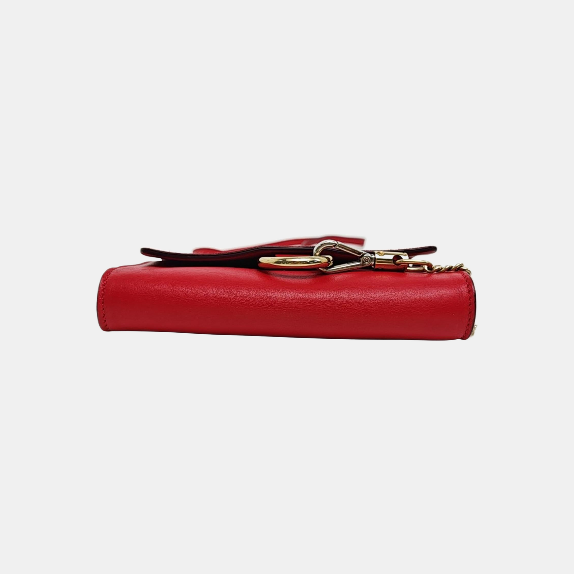 Faye Mini Calfskin Red