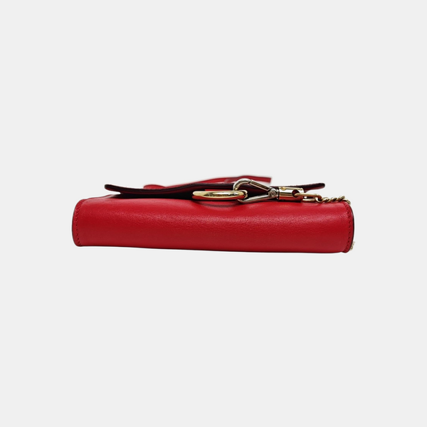 Faye Mini Calfskin Red