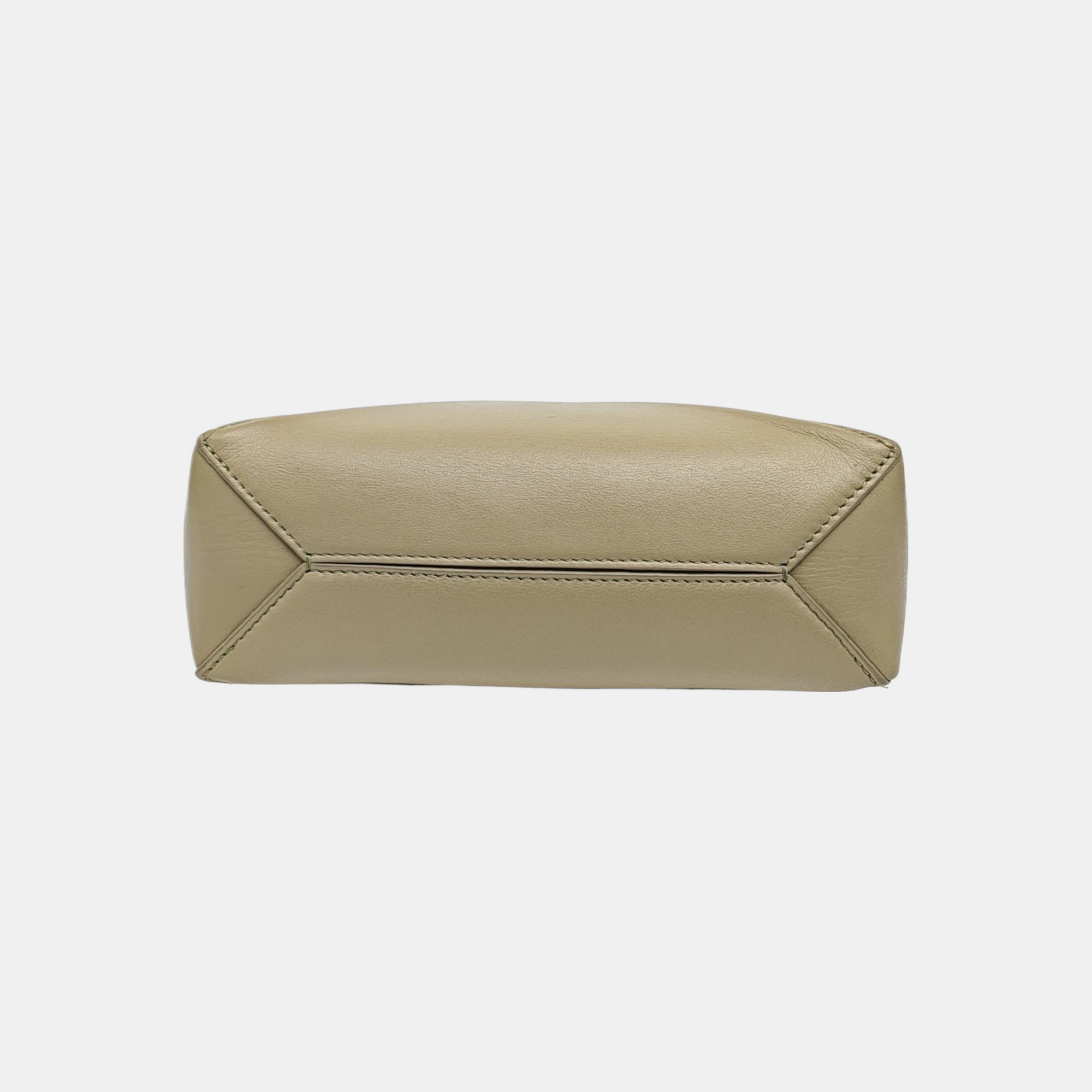 Puzzle Fold Mini Calfskin Green