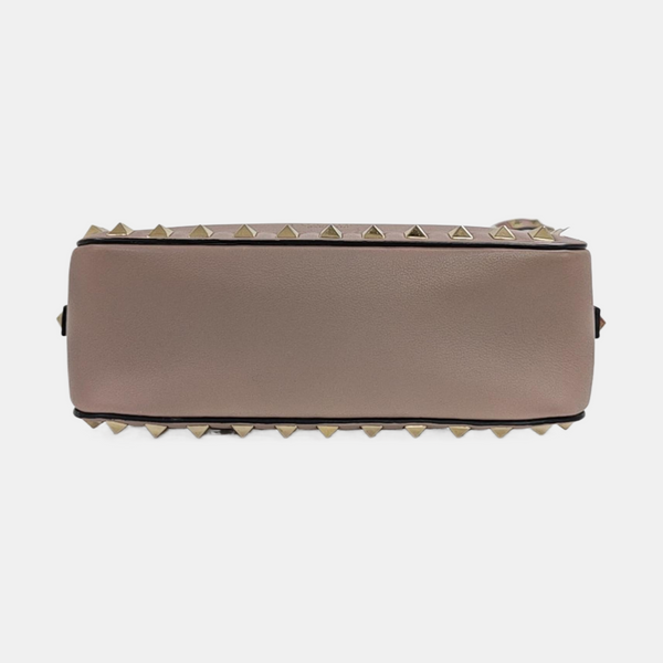 Rockstud Calfskin Beige