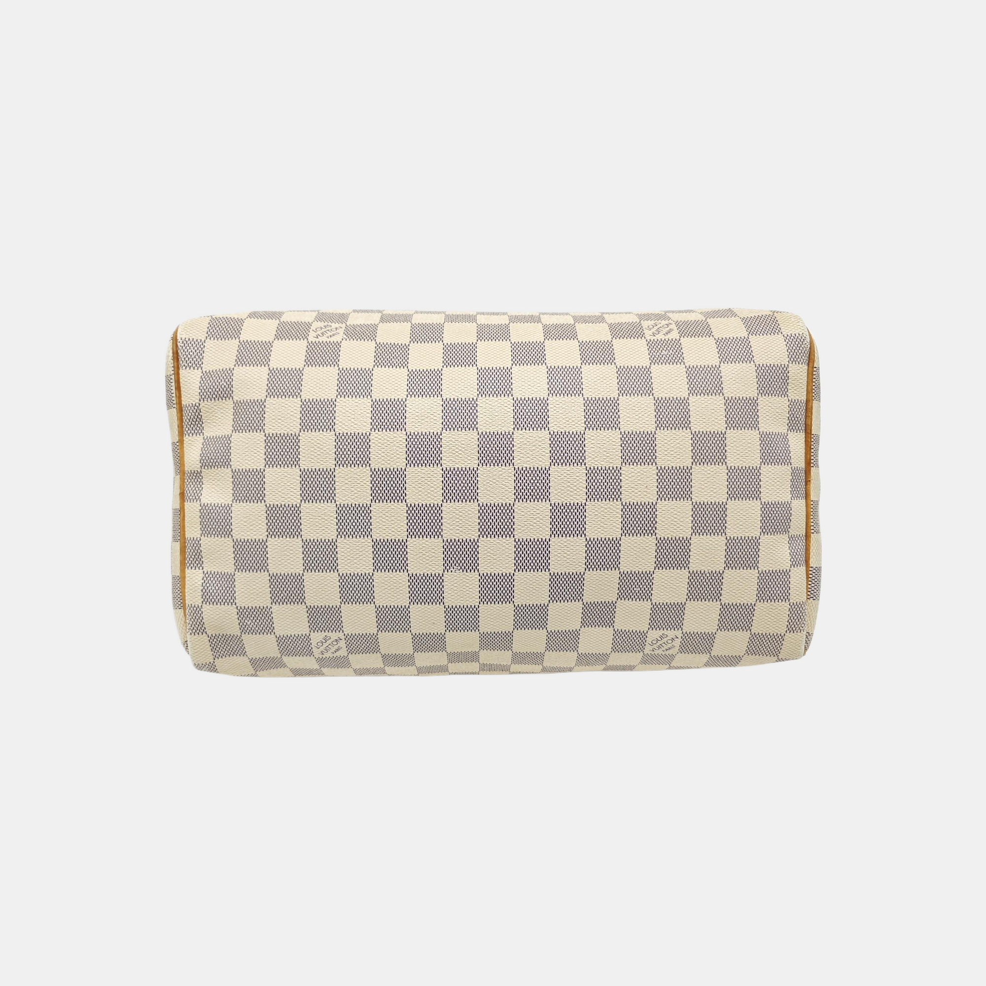 SPEEDY 30 Damier Azur Coated Canvas White