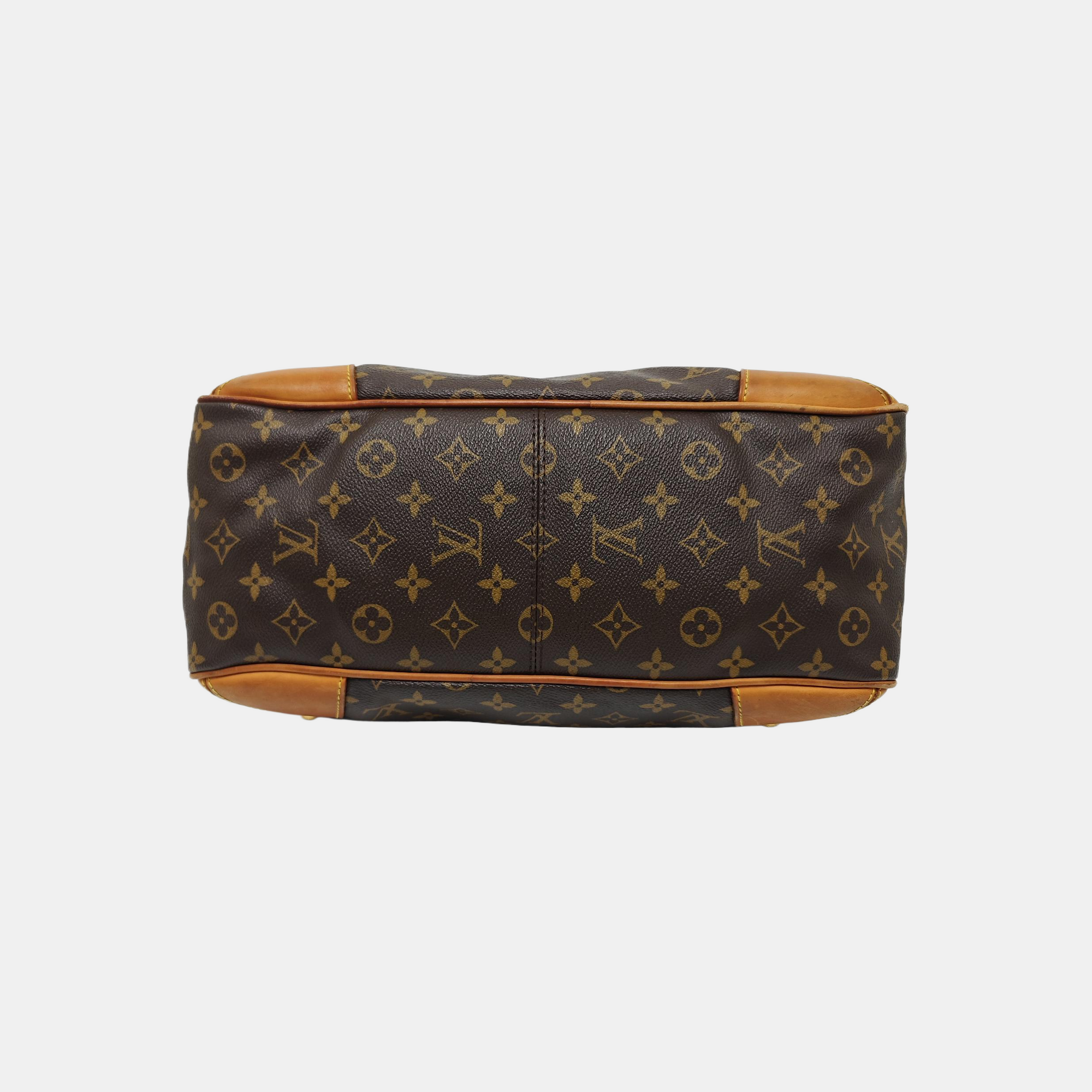 ESTRELA MM Monogram Coated Canvas Brown