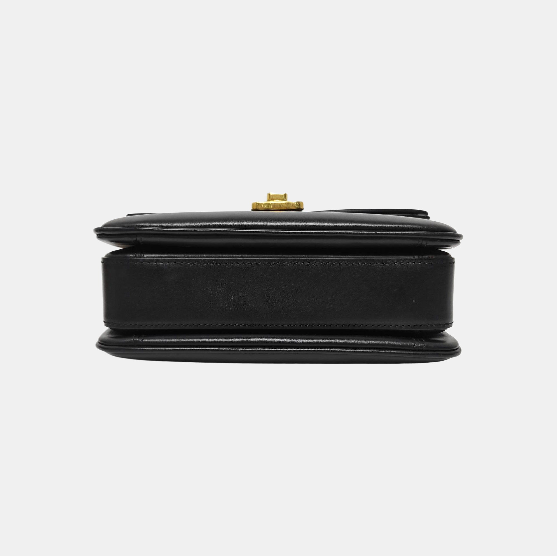 Leather Shoulder Bag Black