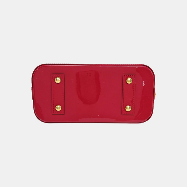 ALMA BB Monogram Patent Leather Red
