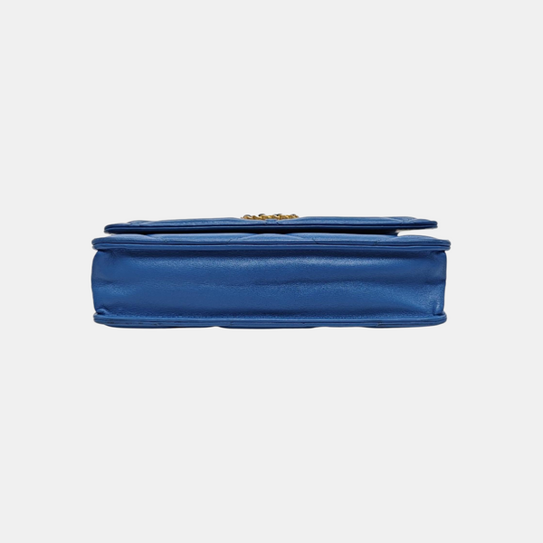 CHANEL 19 WOC Quilted Lambskin Blue