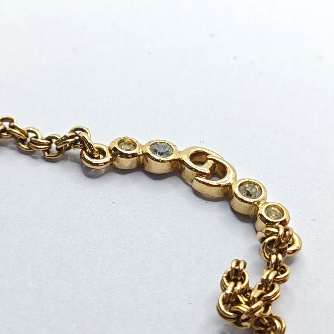Petit CD Metal Gold Necklace
