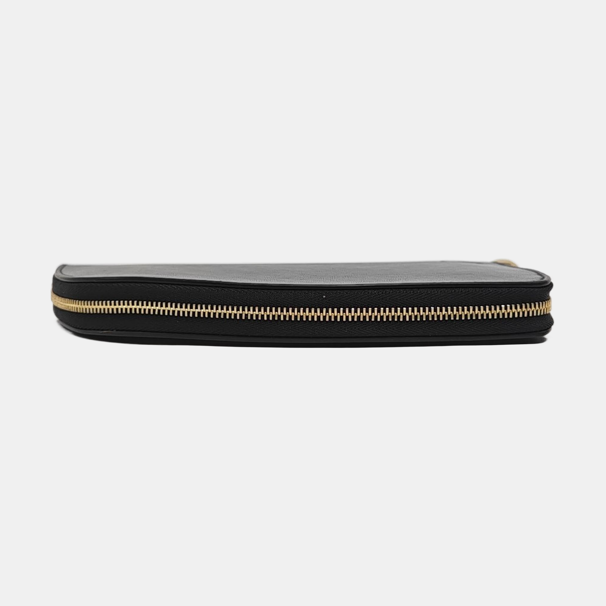 SHIELD Large Lambskin Black Wallet