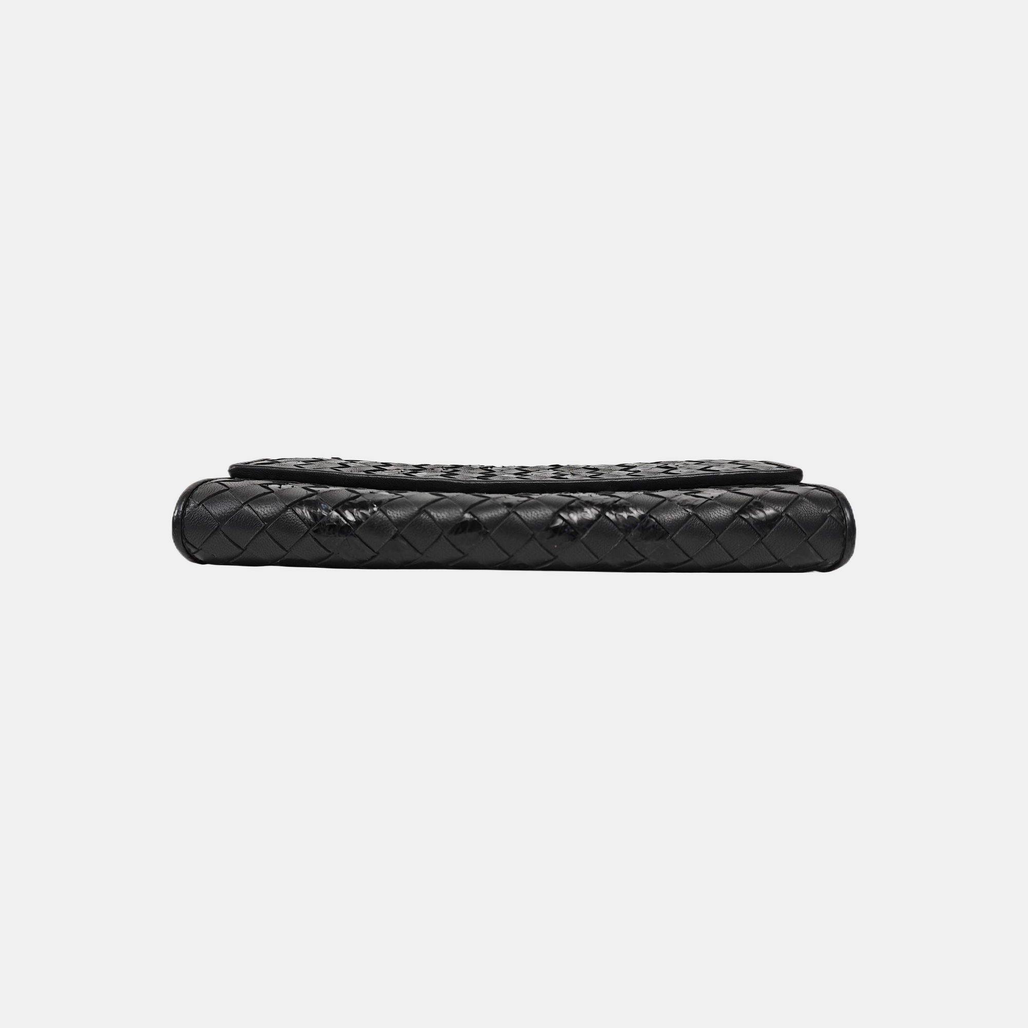 Olimpia Calfskin Black Wallet