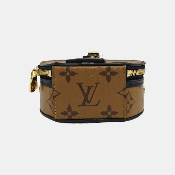 BOITE CHAPEAU Mini Monogram Coated Canvas Brown