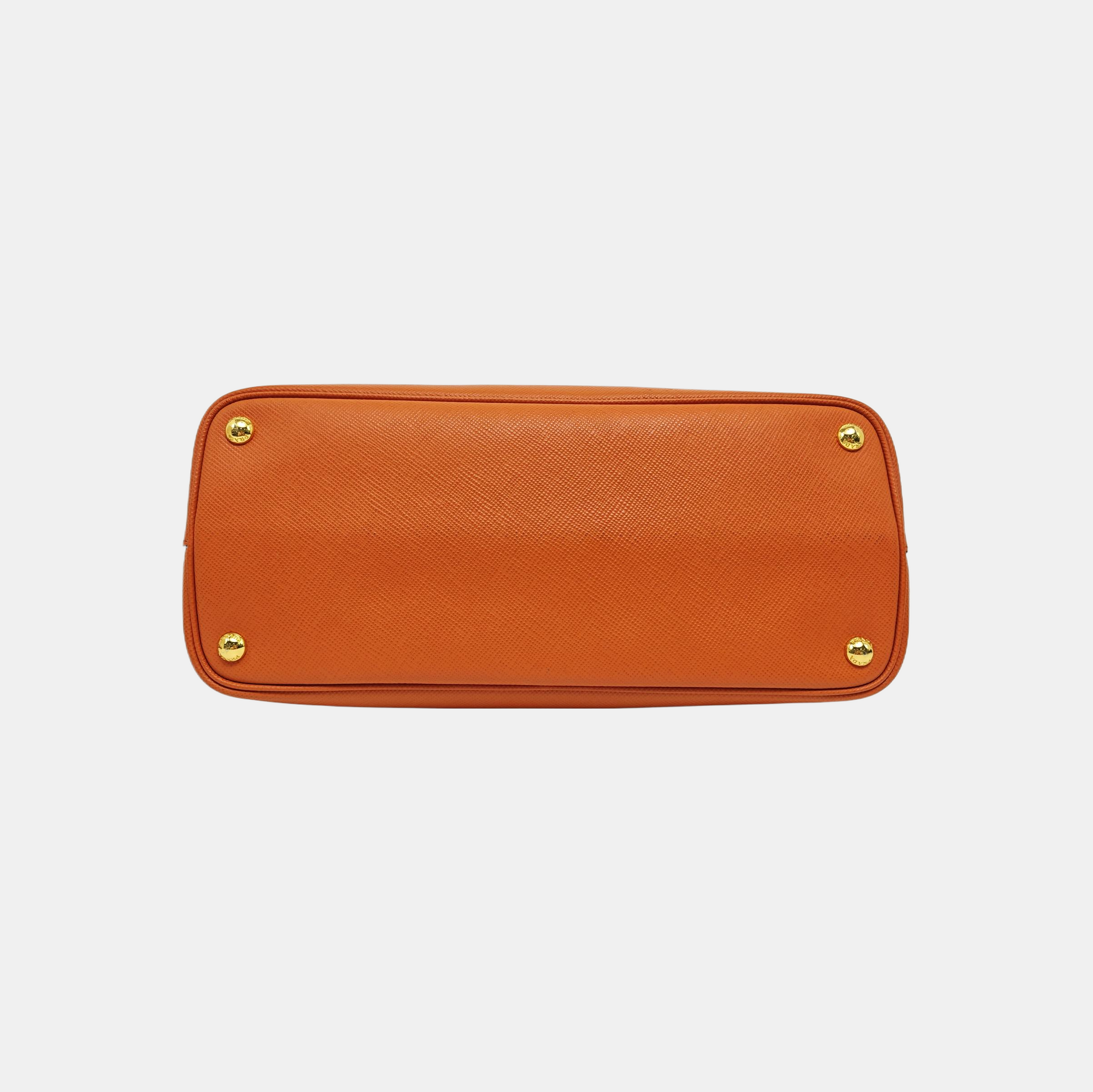 Double Medium Saffiano Calfskin Orange