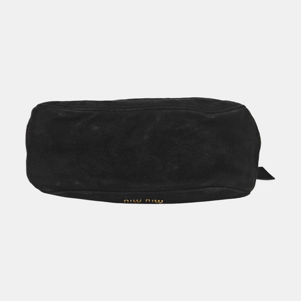 Suede Shoulder Bag Black