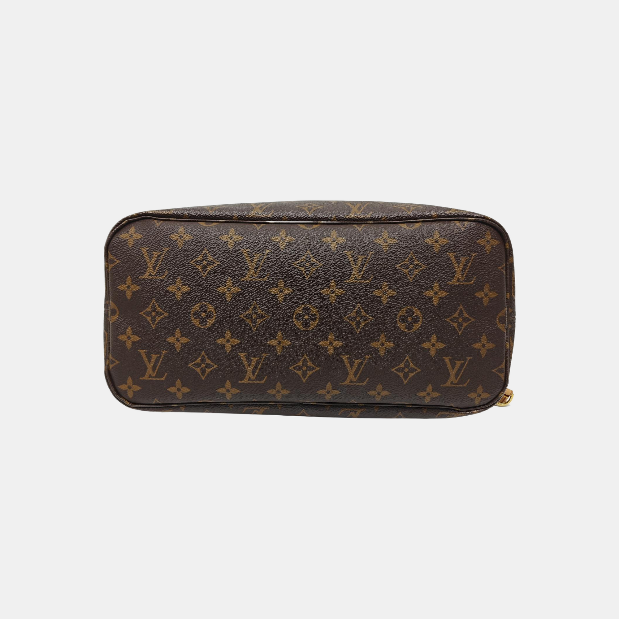 NEVERFULL MM Monogram Coated Canvas Brown
