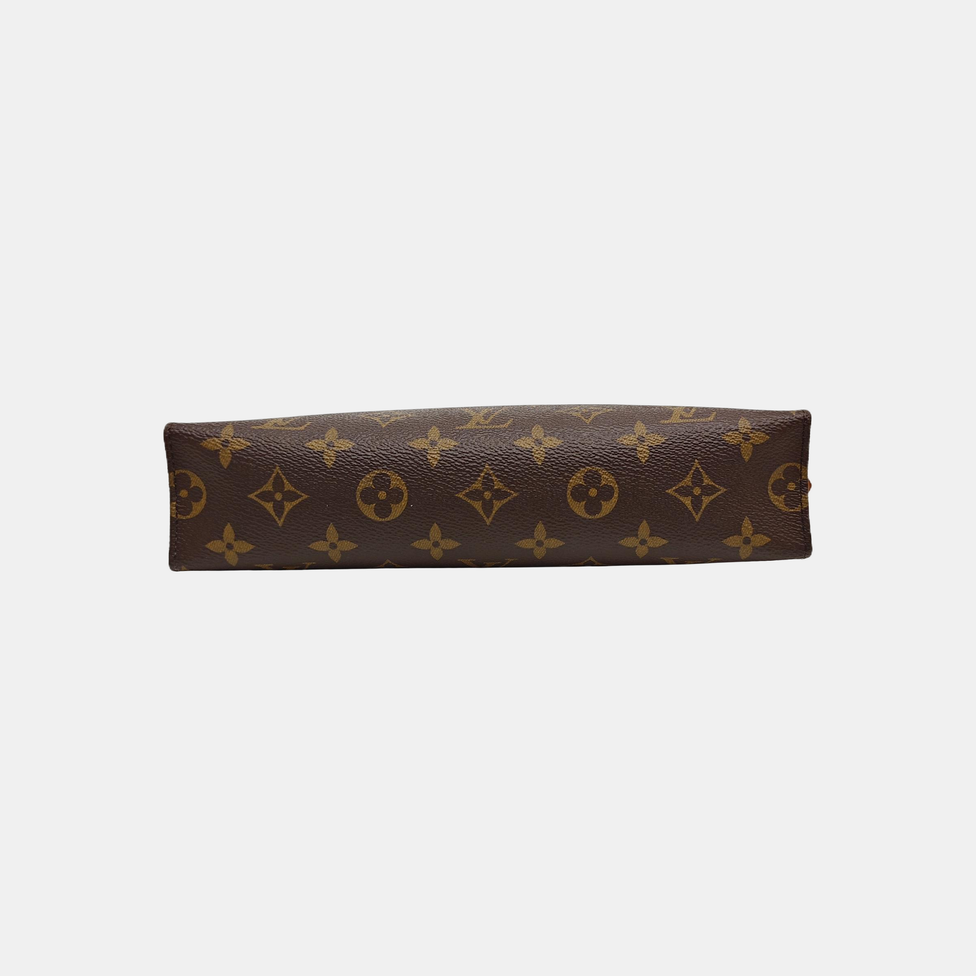 TOILET POCKET 26 Monogram Coated Canvas Brown