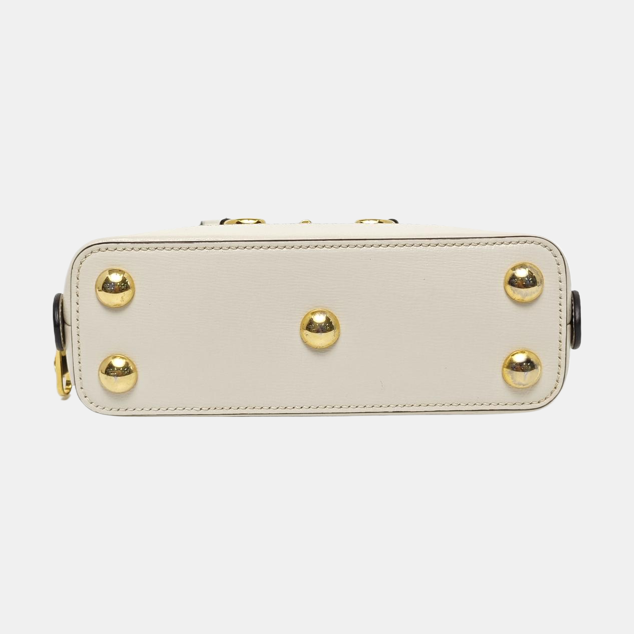 Authenticated pre-owned  Horsebit 1955 Mini Coated Canvas Beige - Shoulder Bag at Looply