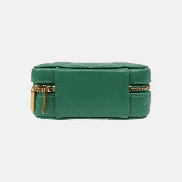 Quilted Lambskin Shoulder Bag Green