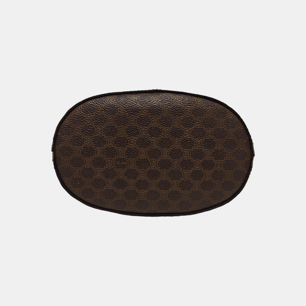 Coated Canvas Bucket Bag Brown