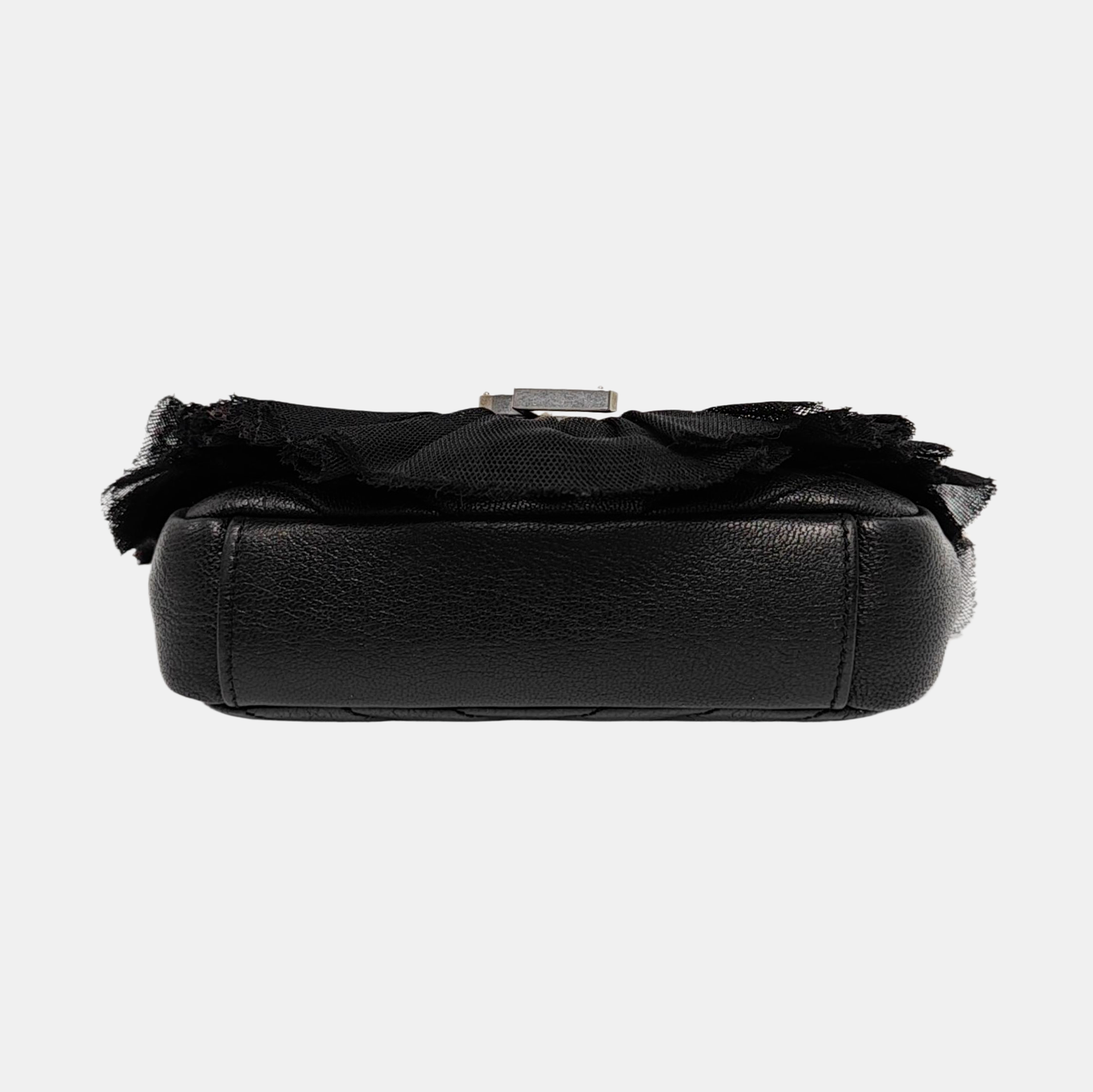 Quilted Calfskin Shoulder Bag Black