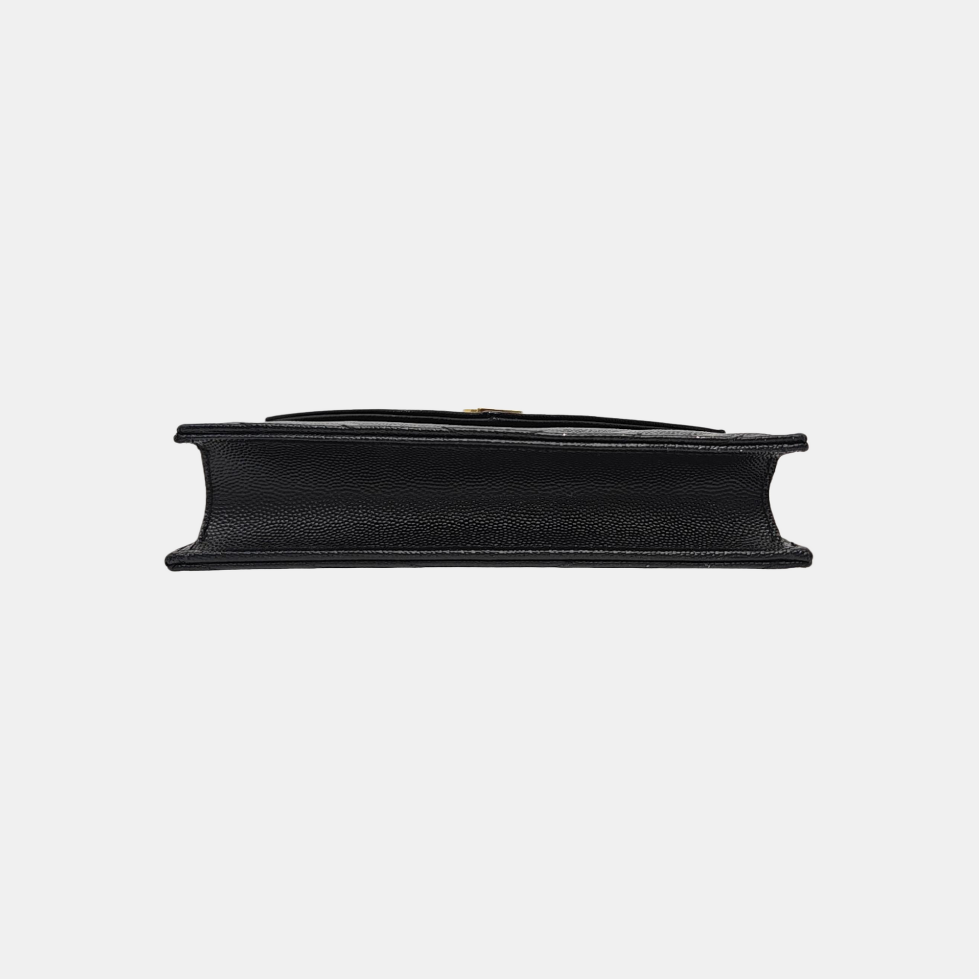 MONOGRAM Chevron Calfskin Black