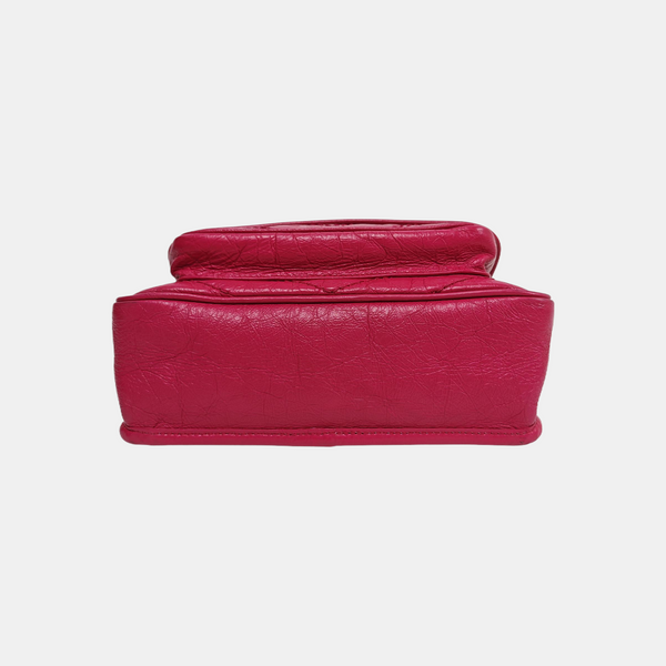 NIKI Small Chevron Calfskin Red