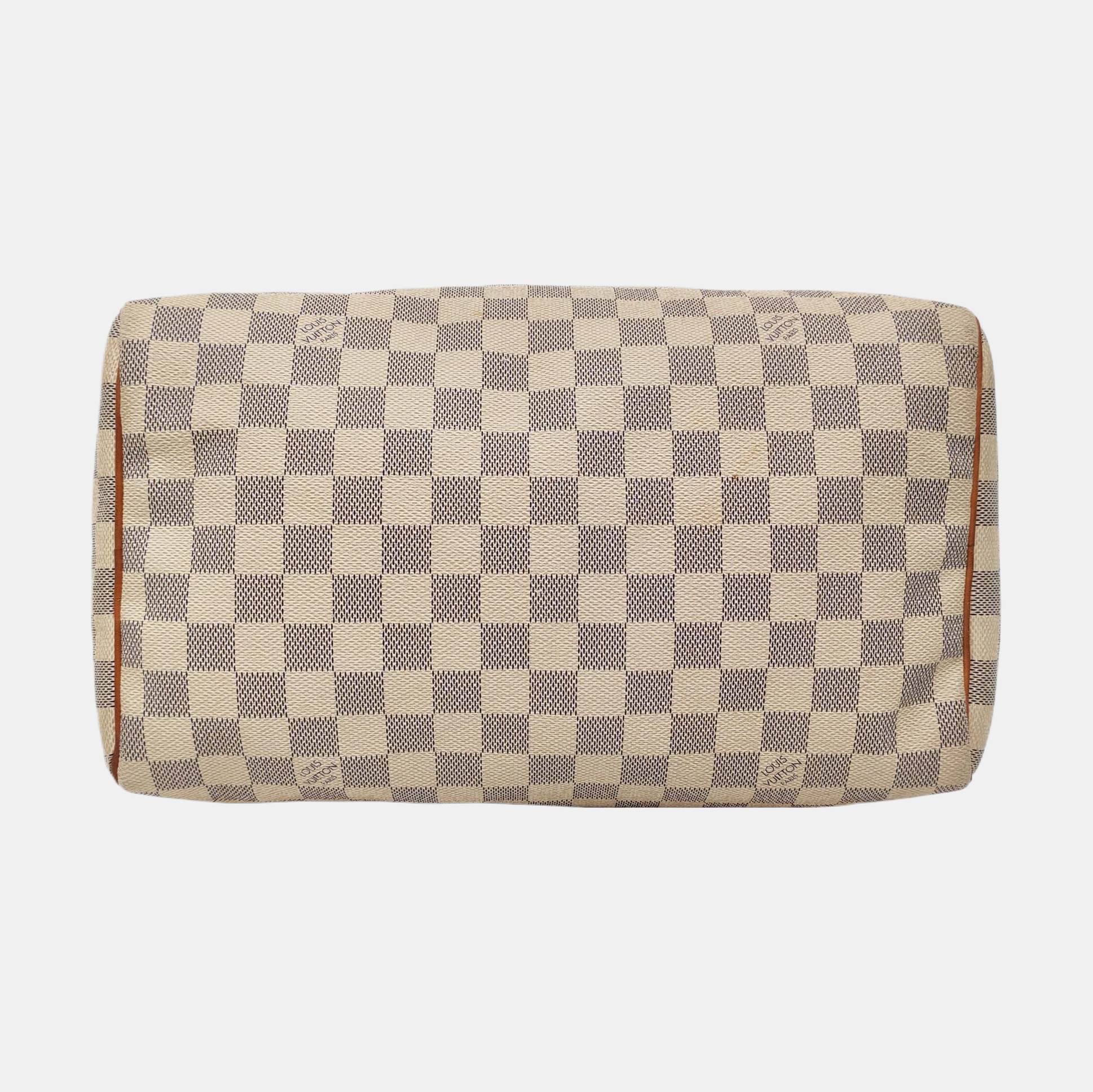 SPEEDY 30 Damier Azur Coated Canvas White