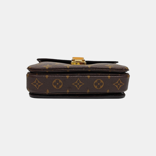 MÉTIS EAST WEST Monogram Coated Canvas Brown