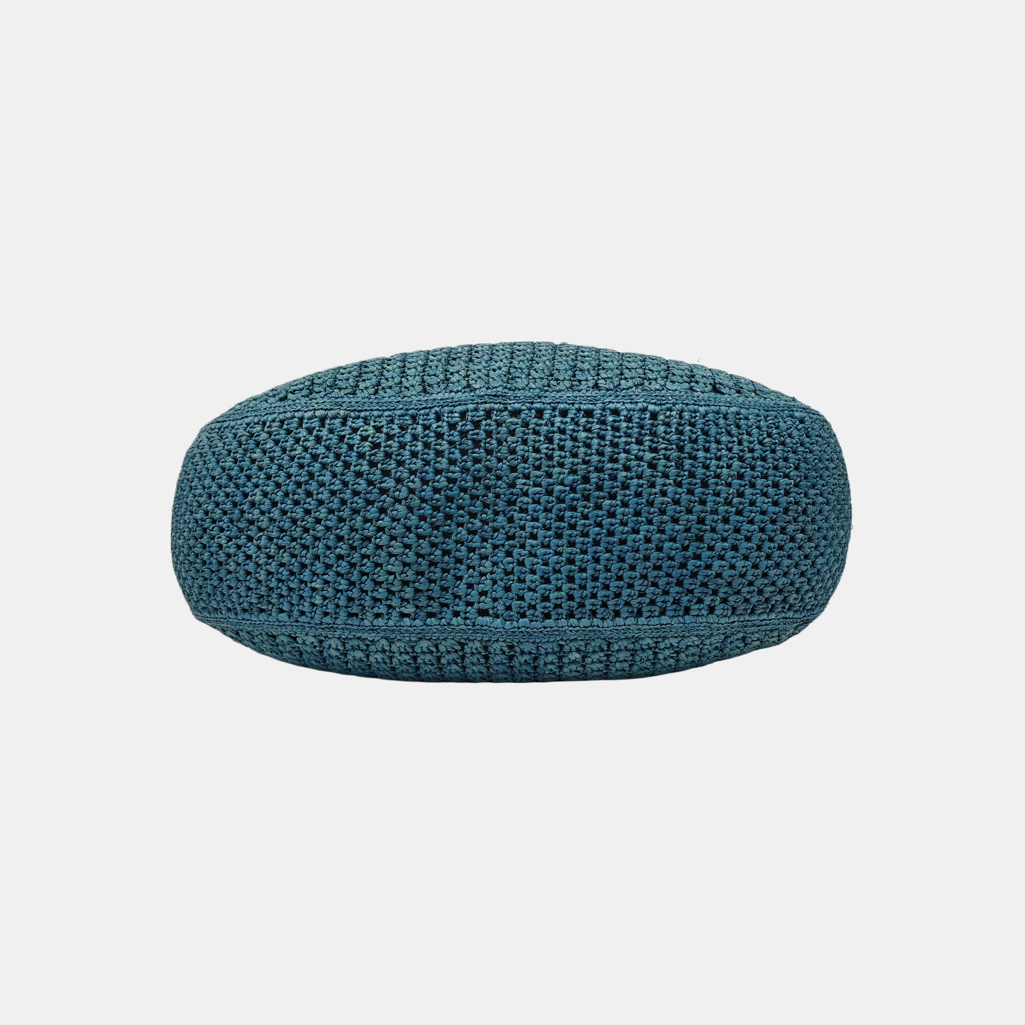 Large Straw Blue