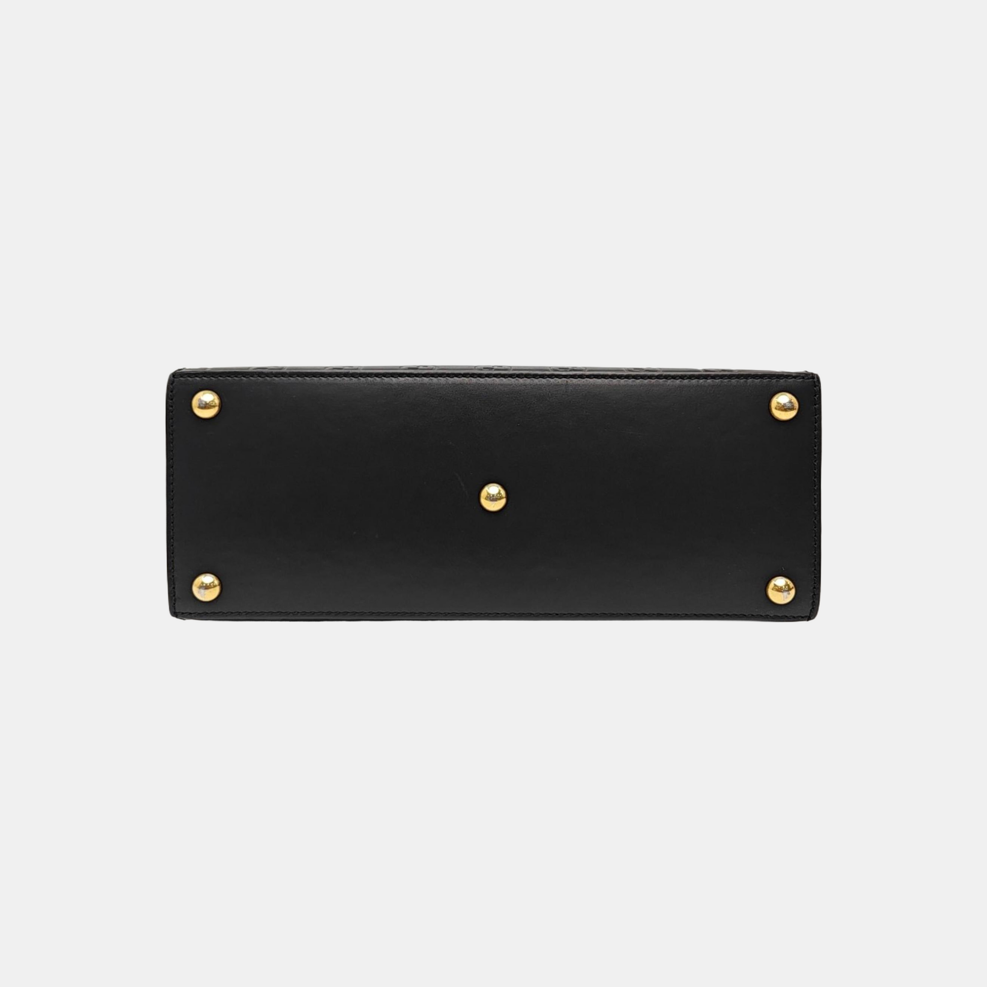 Padlock Small Calfskin Black
