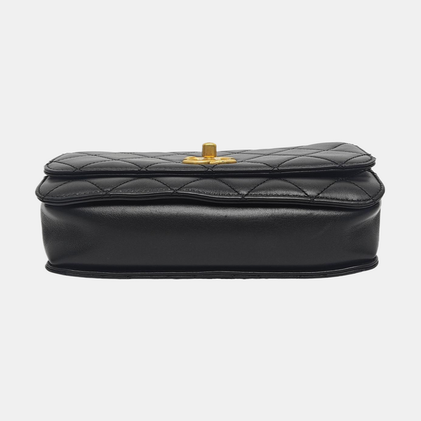 COCO HANDLE Mini Quilted Calfskin Black