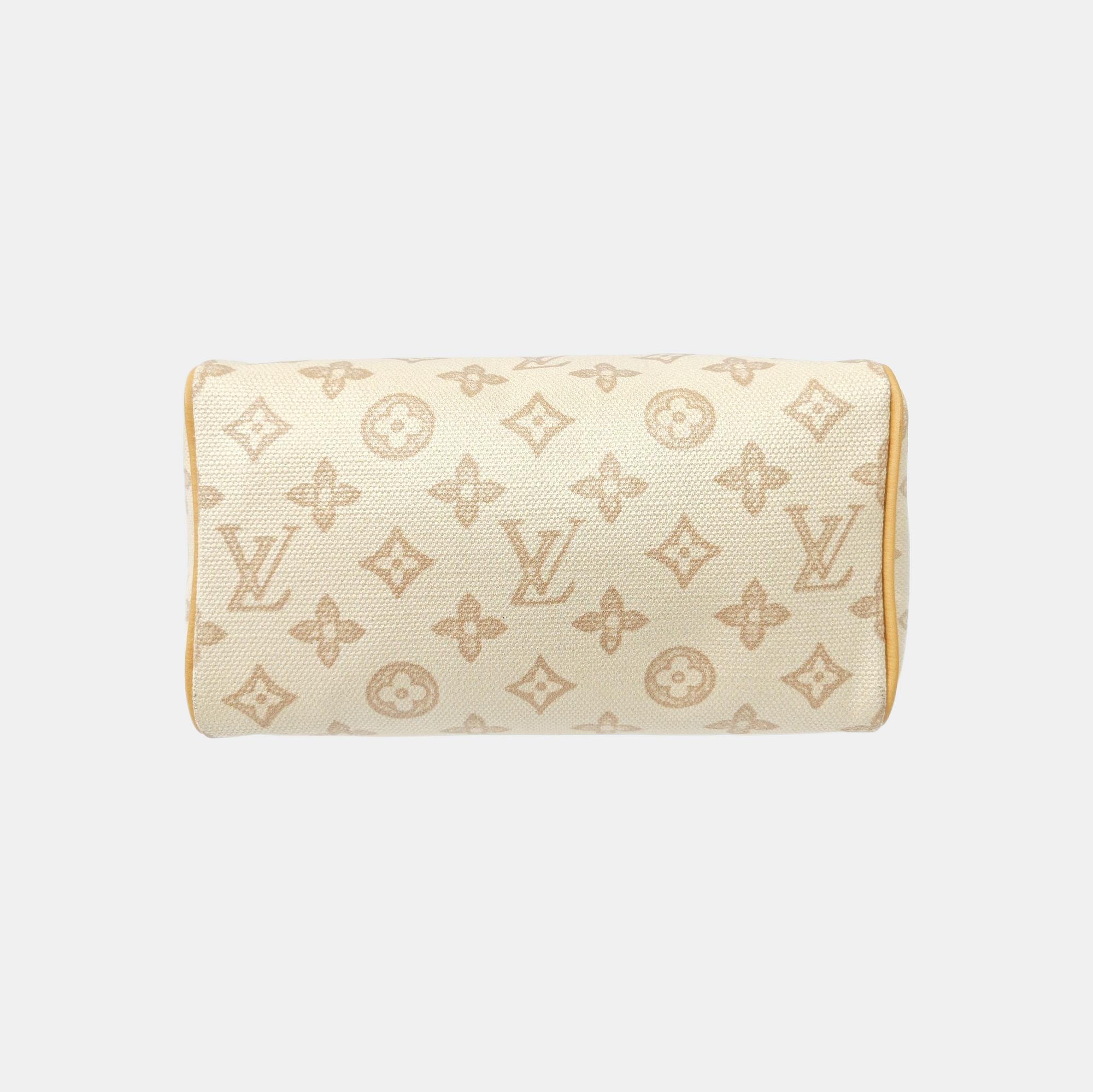 SPEEDY 20 Monogram Coated Canvas Beige