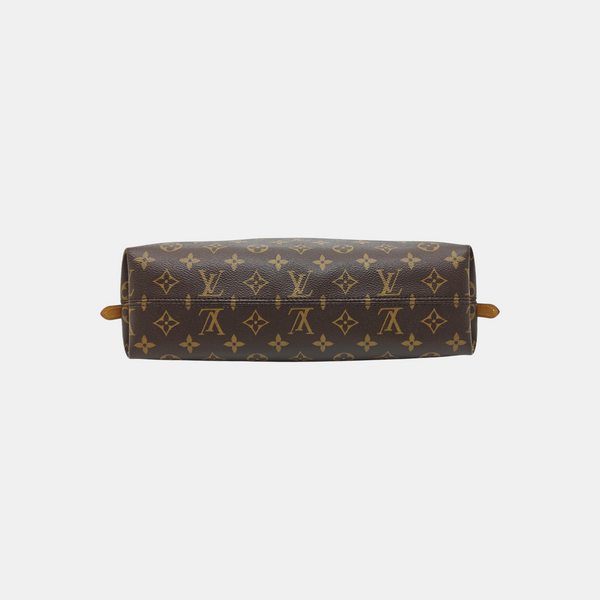 CARRYALL Small Monogram Coated Canvas Brown