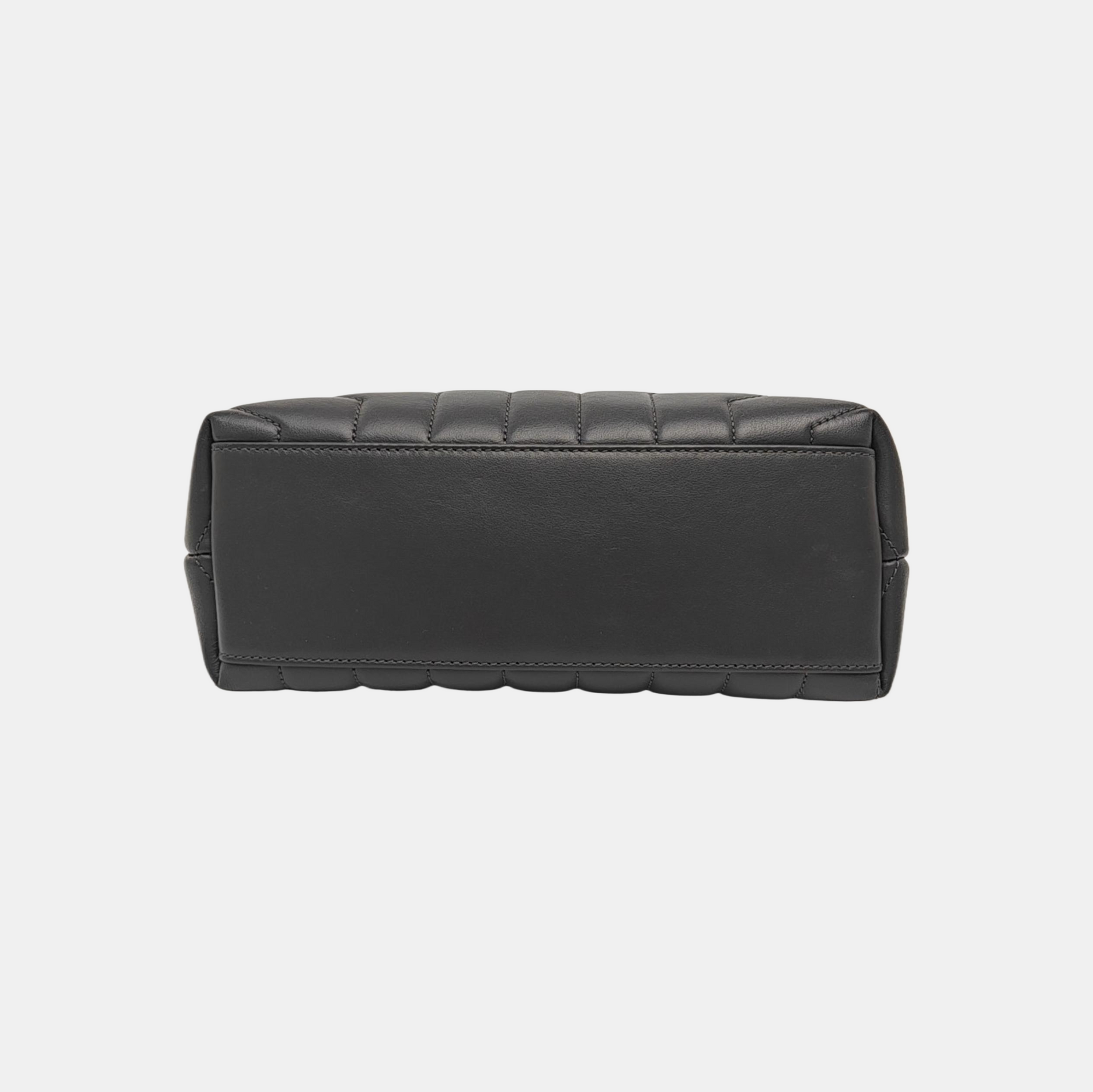 LOULOU Small Quilted Calfskin Gray
