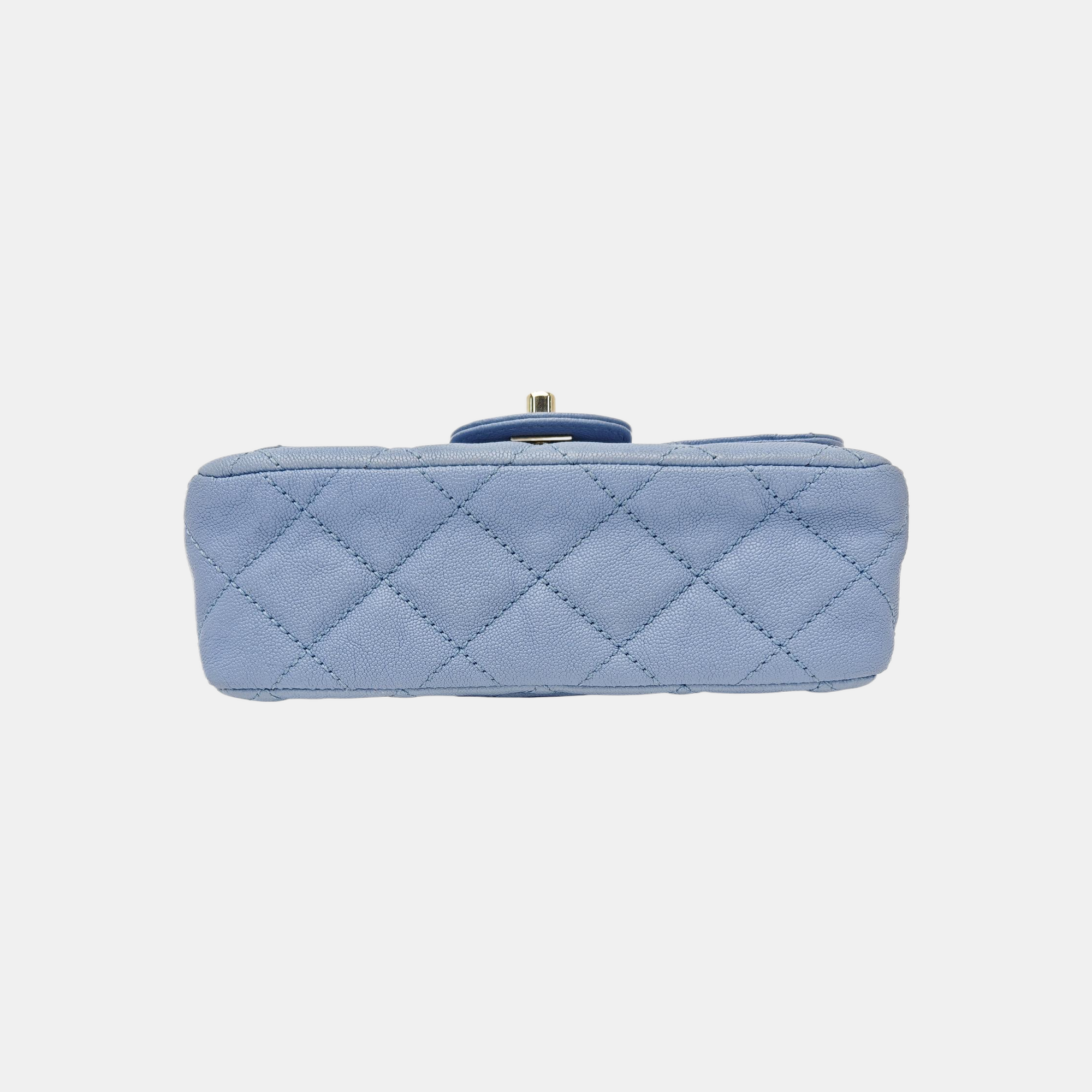 CLASSIC FLAP Mini Quilted Calfskin Blue
