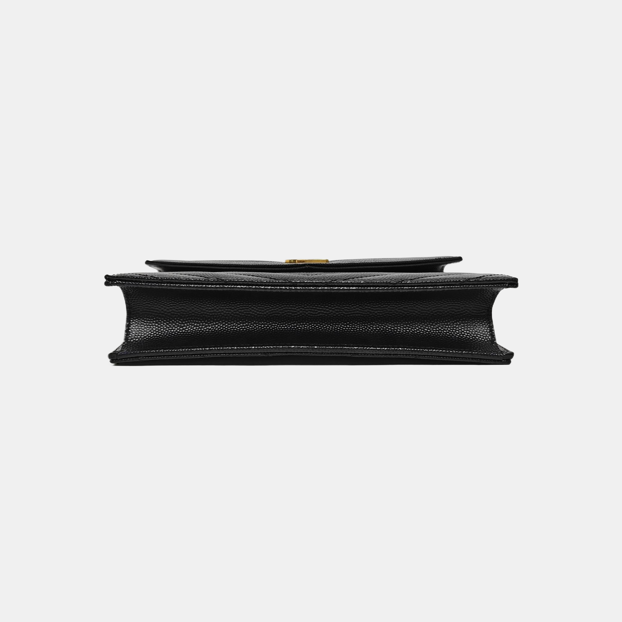 MONOGRAM WOC Chevron Calfskin Black