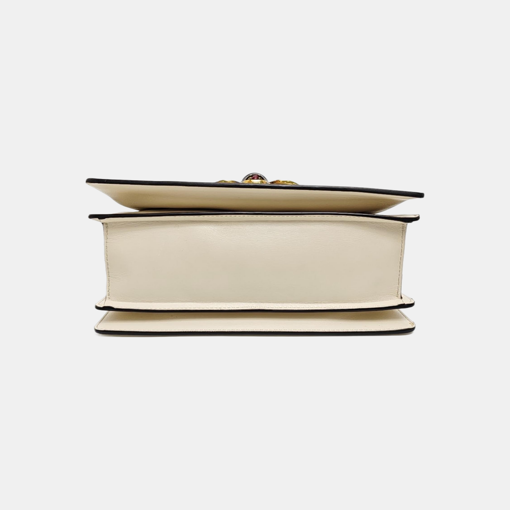 Queen Margaret Small Calfskin White
