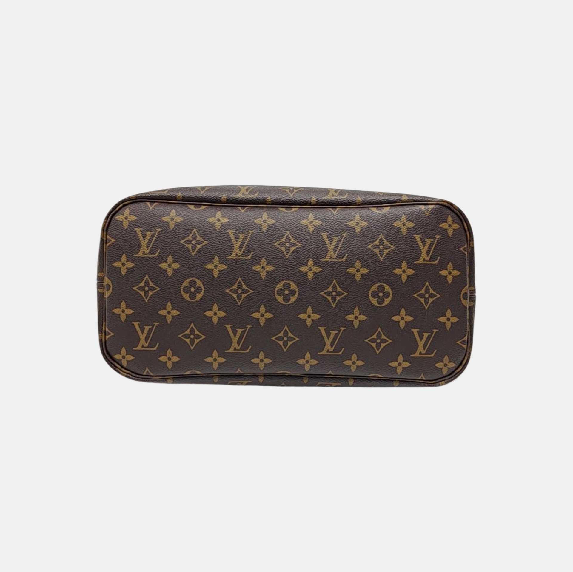 NEVERFULL MM Monogram Coated Canvas Brown