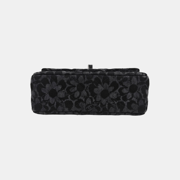 CLASSIC FLAP Mini Quilted Fabric Black