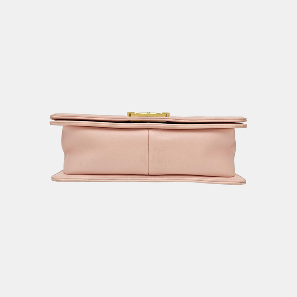 BOY CHANEL Medium Quilted Lambskin Pink