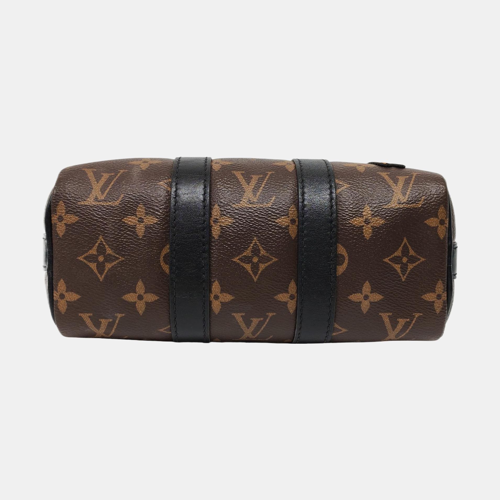 KEEPALL Nano Monogram Coated Canvas Brown