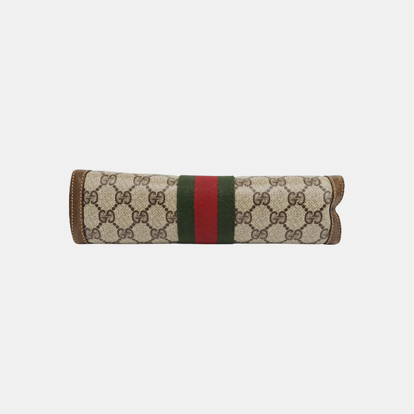 Ophidia Small Monogram Coated Canvas Beige