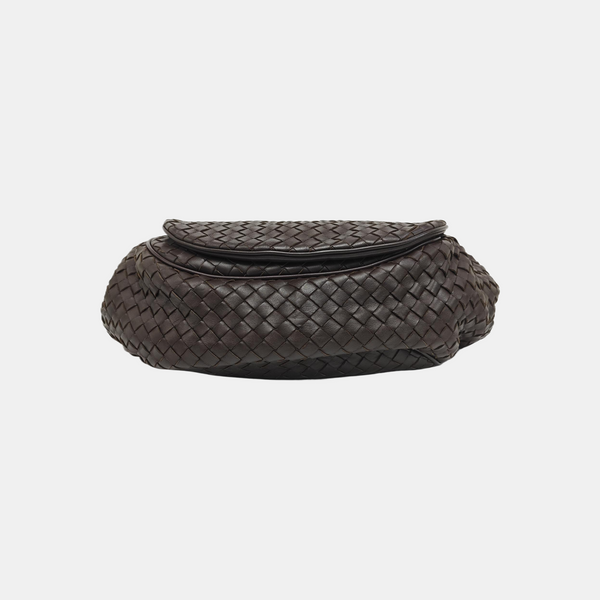 Lambskin Shoulder Bag Brown