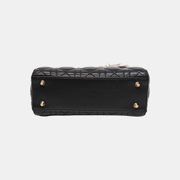 Lady Dior Small Cannage Lambskin Black