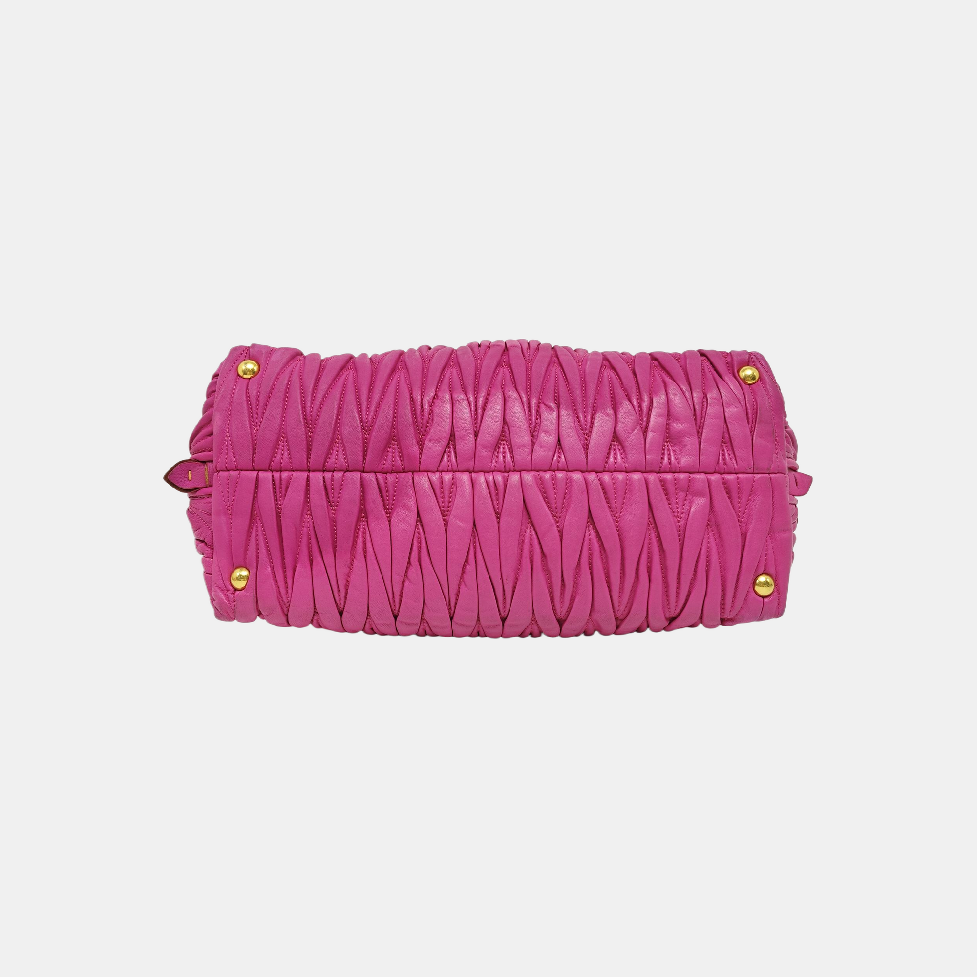 Quilted Lambskin Tote Bag Red
