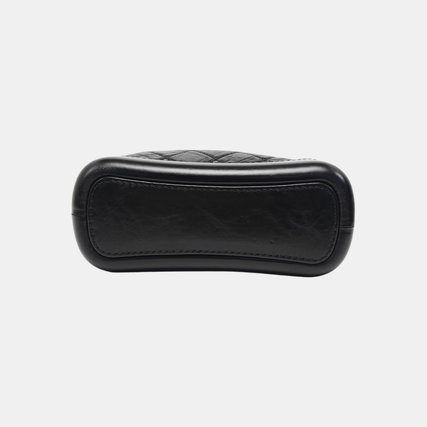 GABRIELLE Small Quilted Calfskin Black