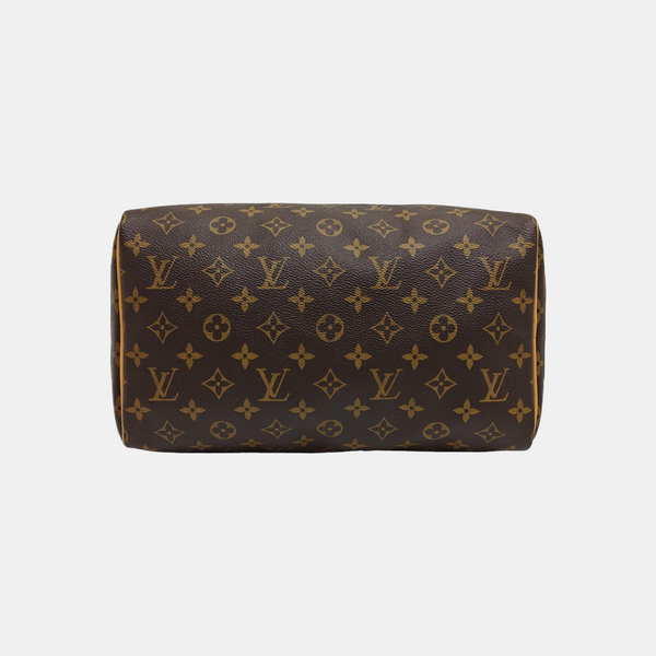 SPEEDY 30 Monogram Coated Canvas Brown