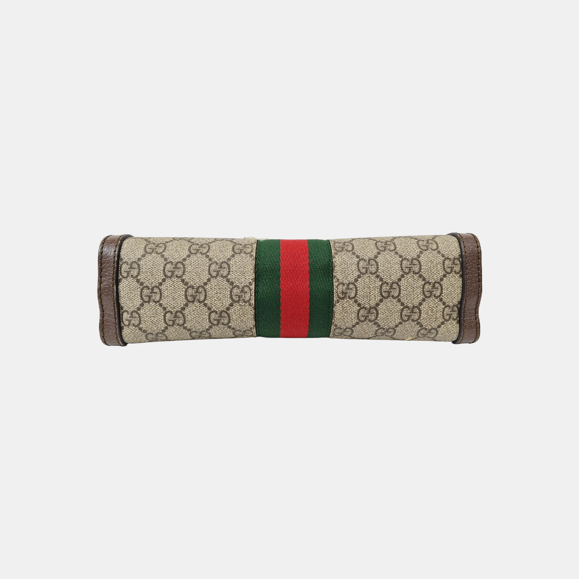 Ophidia Small Monogram Coated Canvas Beige