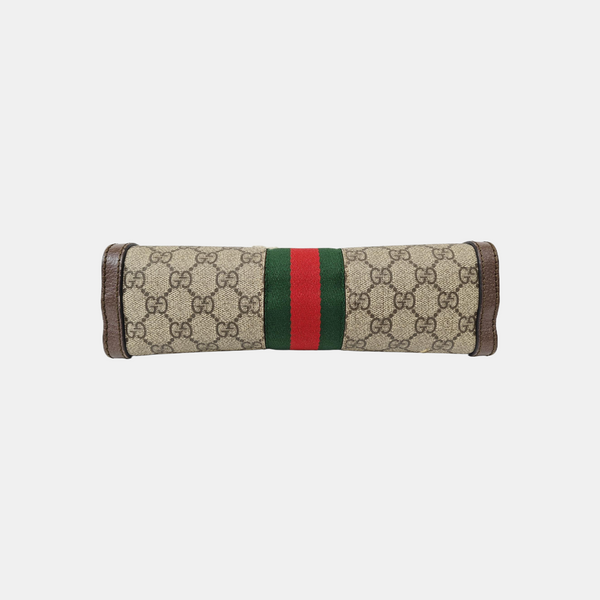 Ophidia Small Monogram Coated Canvas Beige
