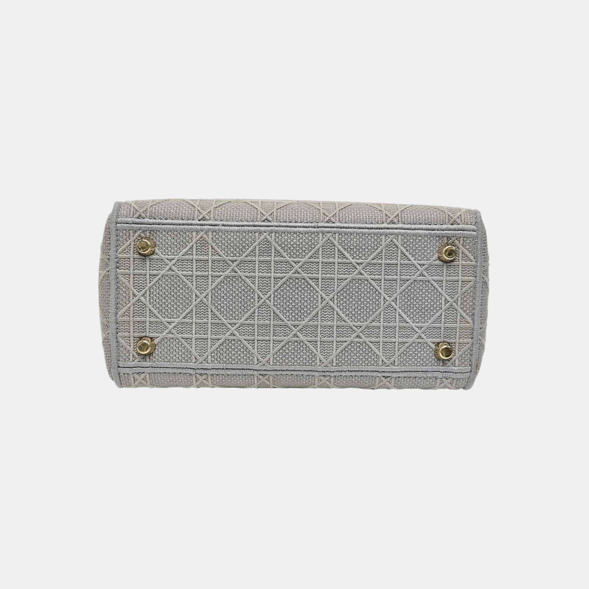 Lady D-Lite Cannage Canvas Gray
